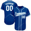 [Top-Selling] Custom Team Name Royal White-Light Blue Baseball Jersey- Maria