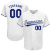 [Top-Selling] Custom Team Name White Royal Full Printed Baseball Jersey- Maria
