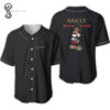 [Top-Selling] Gucci And Mickey Mouse Symbols Full Printed Baseball Jersey