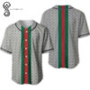 [Top-Selling] Gucci Classic Logo Gray Version Full Print Baseball Jersey