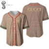 [Top-Selling] Gucci Classic Logo With Striped Full Print Baseball Jersey