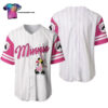 [Top-Selling] Minnie Mouse Playing Baseball Full Printing Baseball Jersey