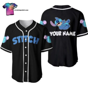 [Top-Selling] Personalized Chilling Stitch Full Printing Baseball Jersey