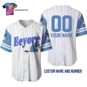 [Top-Selling] Personalized Eeyore Donkey Winnie The Pooh Full Printing Baseball Jersey