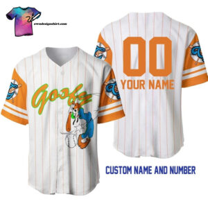 [Top-Selling] Personalized Goofy Dog Plays Baseball Full Printing Baseball Jersey