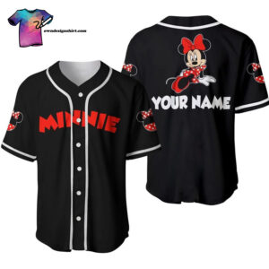 [Top-Selling] Personalized Happy Minnie Mouse Disney Full Printing Baseball Jersey