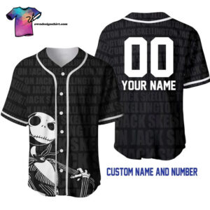 [Top-Selling] Personalized Jack Skellington Full Printing Baseball Jersey