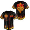 [Top-Selling] Skull With Fire Acdc Rock Band All Over Print Baseball Jersey