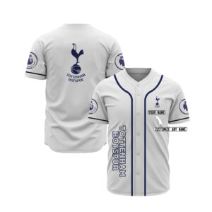 Tottenham Hotspur Custom Name Baseball Jersey