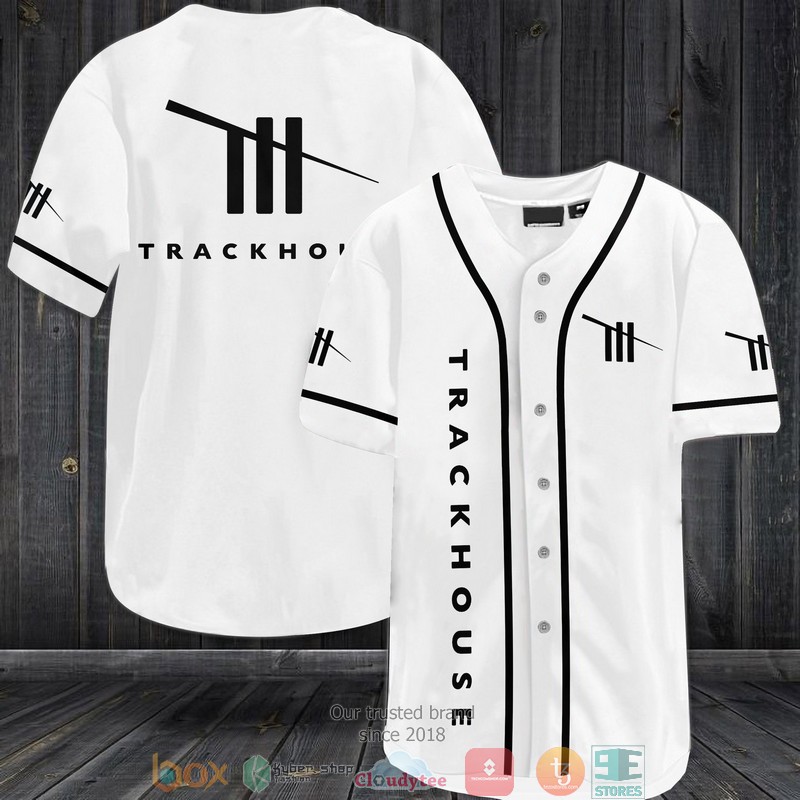 Trackhouse Car Team White Baseball Jersey Trackhouse Car Team White Baseball Jersey