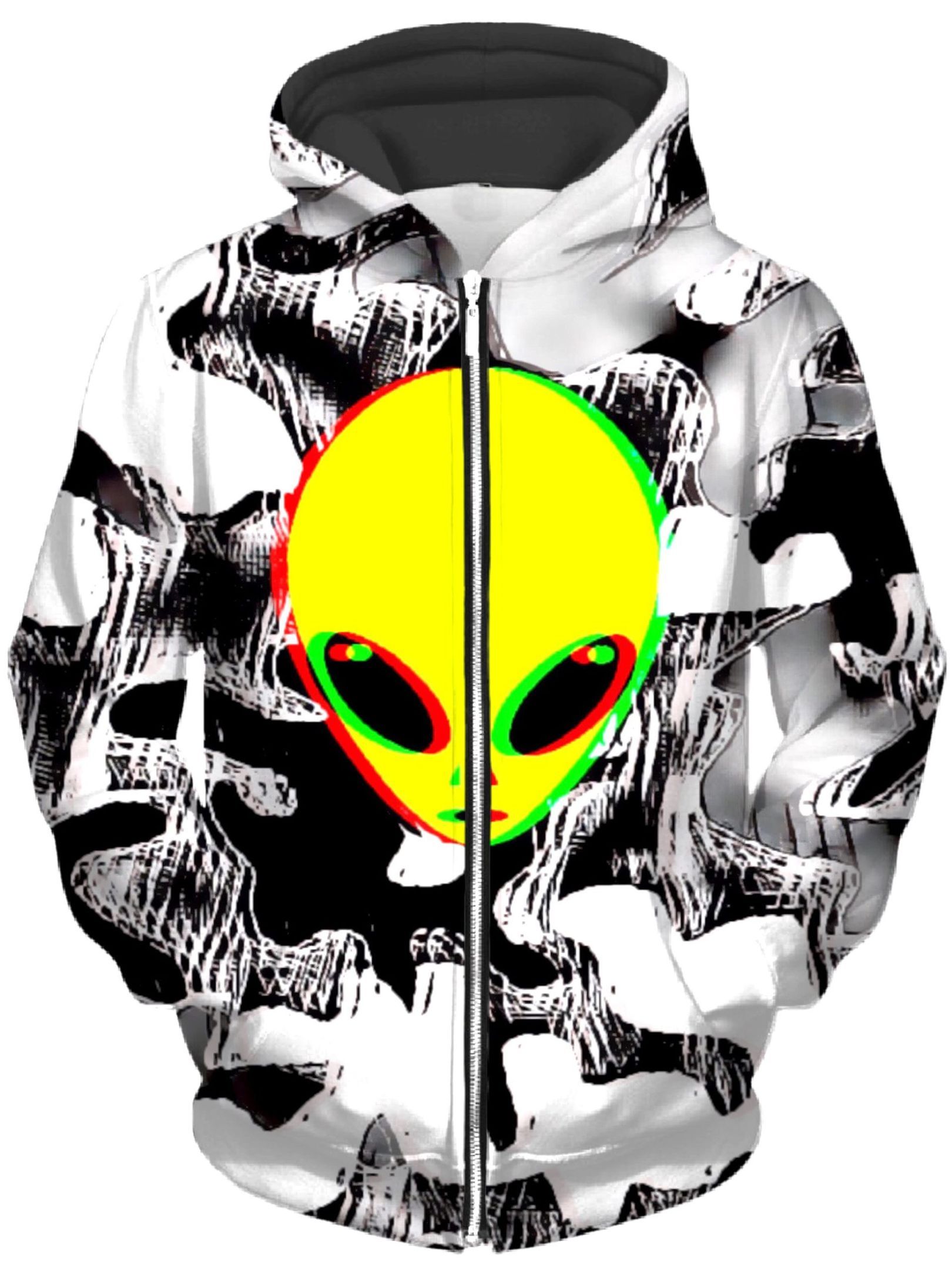 Trippy Alien Unisex Zip-Up 3D Hoodie For Men Women All Over 3D Printed Hoodie - eca3ba254979 Trippy Alien Unisex Zip-Up 3D Hoodie For Men Women All Over 3D Printed Hoodie - eca3ba254979