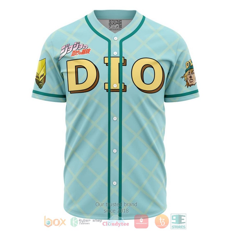 Trippy Auratic Dio Jojos Bizarre Adventure Baseball Jersey Trippy Auratic Dio Jojos Bizarre Adventure Baseball Jersey