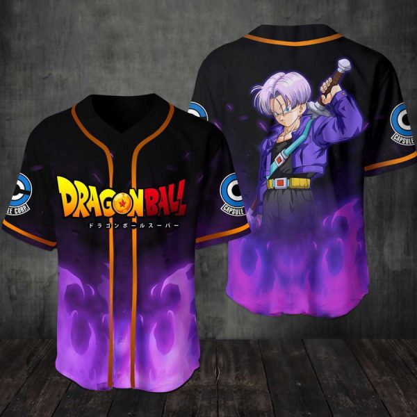 Trunk Dragon Ball Baseball Jersey Shirt Trunk Dragon Ball Baseball Jersey Shirt