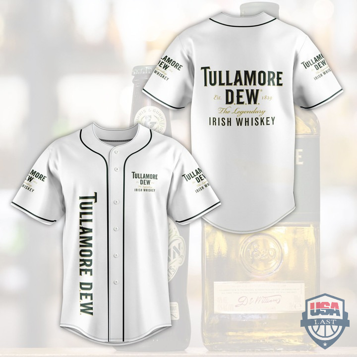 Tullamore Dew Irish Whiskey Baseball Jersey Shirt Tullamore Dew Irish Whiskey Baseball Jersey Shirt