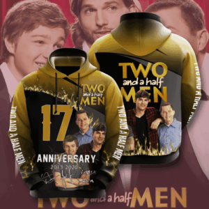 Two And A Half Men Movie Character Anniversary 17 Years 3D Hoodie For Men For Women