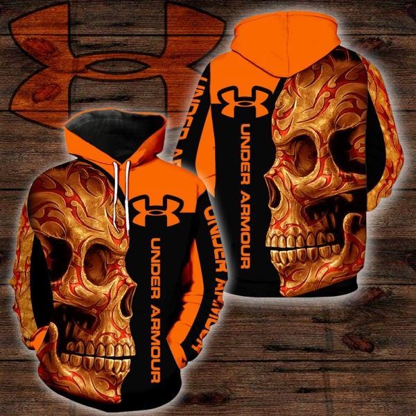 Under Armour Sugar Skull Orange All Over Printed 3D Hoodie Sweatshirt - cd050615f596 Under Armour Sugar Skull Orange All Over Printed 3D Hoodie Sweatshirt - cd050615f596