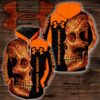 Under Armour Sugar Skull Orange Men and Women 3D Hoodie and Zip Hoodie Under Armour Sugar Skull 3D Shirt Under Armour 3D All Over Printed Shirt - 7344a1192c83