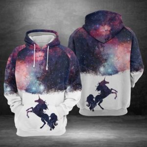 Unicorn Galaxy 3D Printed Hoodie/Zipper Hoodie - e461eeeacd24