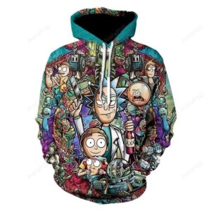 Unisex 3D Hoodie For Men Women All Over 3D Printed Hoodies Rick and Morty Printed Pullover 3D Print Jacket Sweatshirt - 77d0f536ab51