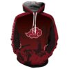 Unisex Akatsuki Organization 3D Hoodie For Men Women All Over 3D Printed Hoodies Naruto Pullover 3D Print Jacket Sweatshirt - 0b6d7a350265