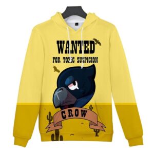 Unisex Brawl Stars Crow Printed 3D Hoodie For Men Women All Over 3D Printed Hoodie Youth Hip Hop Sweatshirt - e1e0f86ece01