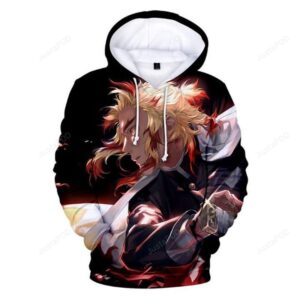 Unisex Demon Slayer 3D Hoodie For Men Women All Over 3D Printed Hoodie Kyojuro Rengoku Sweatshirt Kimetsu no Yaiba Pullover or Kids - 43bb864776d1