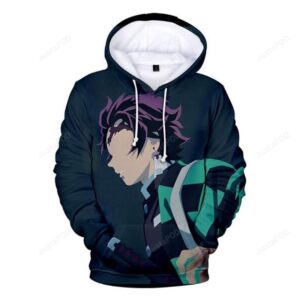 Unisex Demon Slayer 3D Hoodie For Men Women All Over 3D Printed Hoodie Tanjiro Kamado Sweatshirt Kimetsu no Yaiba Pullover - ad578f016f98