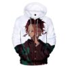 Unisex Demon Slayer 3D Hoodie For Men Women All Over 3D Printed Hoodie Tanjiro Kamado Sweatshirt Kimetsu no Yaiba Pullover or Kids - e589c3e430ff