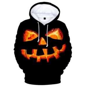 Unisex Halloween 3D Hoodie For Men Women All Over 3D Printed Hoodies Black Pumpkin Printed Pullover Jacket Sweatshirt - 3feca676b646