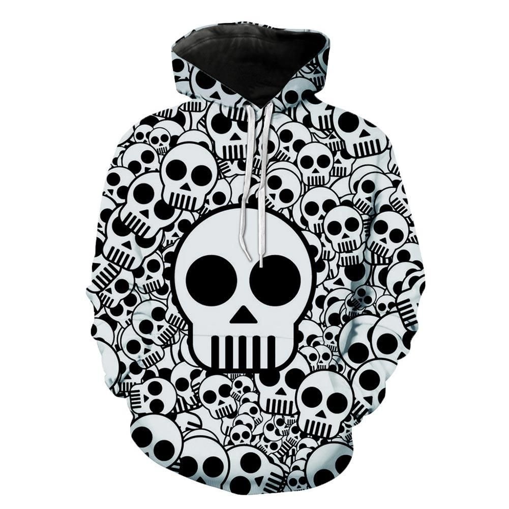 Unisex Halloween 3D Hoodie For Men Women All Over 3D Printed Hoodies Black and White Skulls Printed Pullover Jacket Sweatshirt - dc4638072564 Unisex Halloween 3D Hoodie For Men Women All Over 3D Printed Hoodies Black and White Skulls Printed Pullover Jacket Sweatshirt - dc4638072564