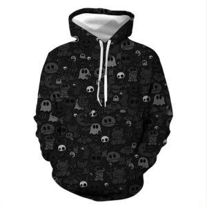 Unisex Halloween 3D Hoodie For Men Women All Over 3D Printed Hoodies Ghost Skulls Printed Pullover Jacket Sweatshirt - 839ecd519d45