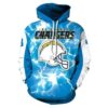 Unisex Los Angeles Chargers 3D Hoodie For Men Women All Over 3D Printed Hoodies Team Uniform 3D Print Pullover Jacket Sweatshirt - b4a5803cd110