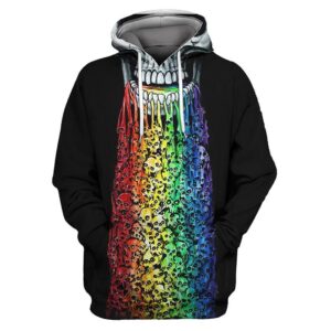 Unisex Rainbow Skulls 3D Hoodie For Men Women All Over 3D Printed Hoodies Sweatshirts 3D Print Active Halloween Sweaters - 1a9843141257