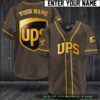 Ups Custom Name Baseball Jersey Shirt
