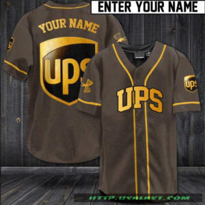 Ups Custom Name Baseball Jersey Shirt