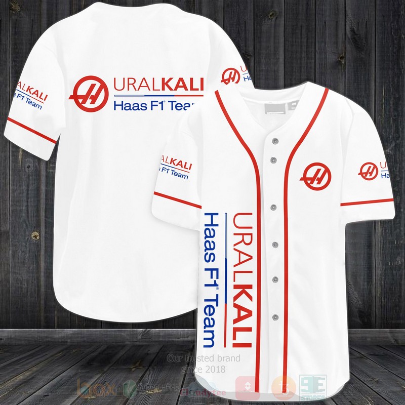 Uralkali Haas F1 Team Baseball Jersey Shirt Uralkali Haas F1 Team Baseball Jersey Shirt