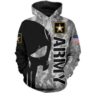 Us Army Skull Pullover And Zip Pered Hoodies Custom 3D Graphic Printed 3D Hoodie All Over Print Hoodie For Men For Women - 191b65525f53