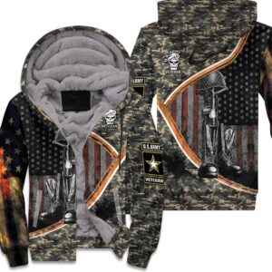 Us Army Veteran 3D Hoodie Unisex Fleece Hoodie - 1f653f22829c