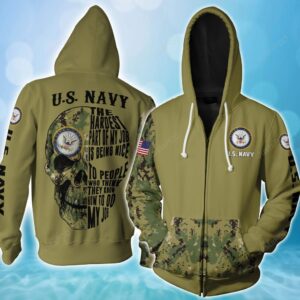 Us Navy The Hardest Part Of My Job Is Being Nice 3D Hoodie - 9cf96e6e5340