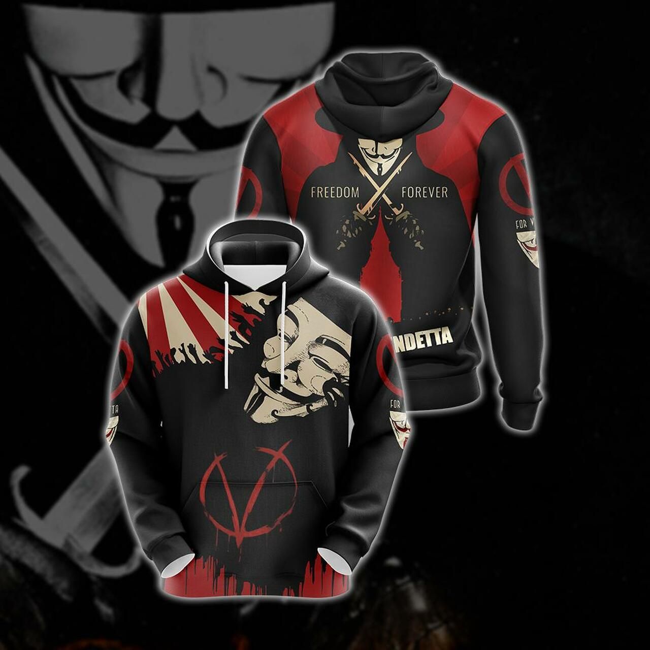 V For Vendetta Unisex 3D Hoodie All Over Print Hoodie950 - c004f8245d90 V For Vendetta Unisex 3D Hoodie All Over Print Hoodie950 - c004f8245d90