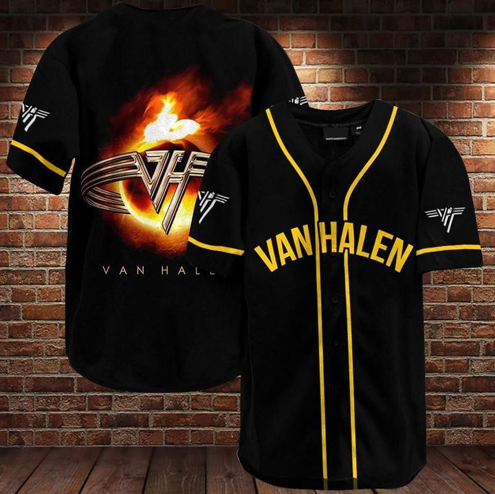 Van Halen Baseball Jersey Shirt Van Halen Baseball Jersey Shirt