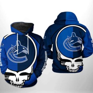 Vancouver Canucks NHL Grateful Dead 3D Printed Hoodie/Zipper Hoodie - 4b71cfd00ae4