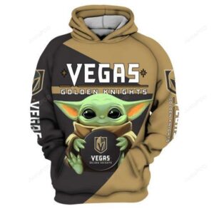 Vegas Golden Knights Nhl Hockey Baby Yoda Star Wars 3d Hoodie For Men For Women Vegas Golden Knights All Over Printed Hoodie. Vegas Golden Knights 3d Shirt - d69f2232ad91