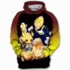 Vegeta Pikachu Pokemon Dragon Ball Z 3D Printed Hoodie/Zipper Hoodie - 701f85c1dba6