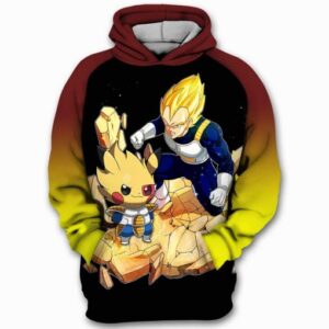 Vegeta Pikachu Pokemon Dragon Ball Z 3D Printed Hoodie/Zipper Hoodie - 701f85c1dba6