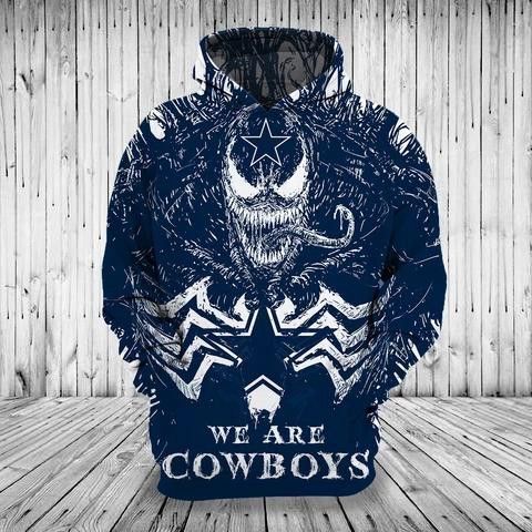 Venom Character Dallas Cowboys 3D Hoodie Sweatshirt For Fans Men Women All Over Printed Hoodie - d001d33a76fd Venom Character Dallas Cowboys 3D Hoodie Sweatshirt For Fans Men Women All Over Printed Hoodie - d001d33a76fd