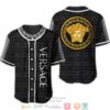 Versace Black Letter Gold Logo Baseball Jersey