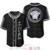Versace Black Letter White Logo Baseball Jersey