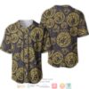 Versace Gold Pattern Grey Baseball Jersey
