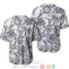 Versace Hook Pattern Black And White Baseball Jersey